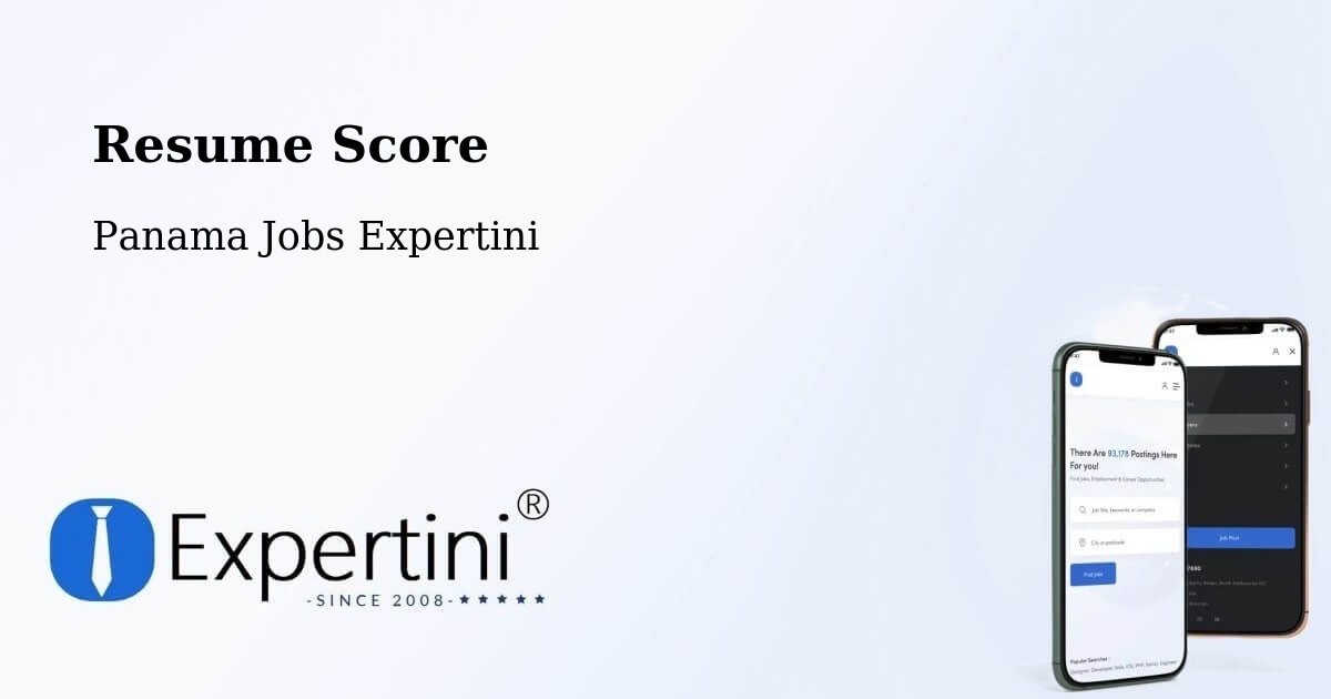 Resume Score & Job Description Match Tool – Distrito De Río De Jesús - Panama Jobs Expertini